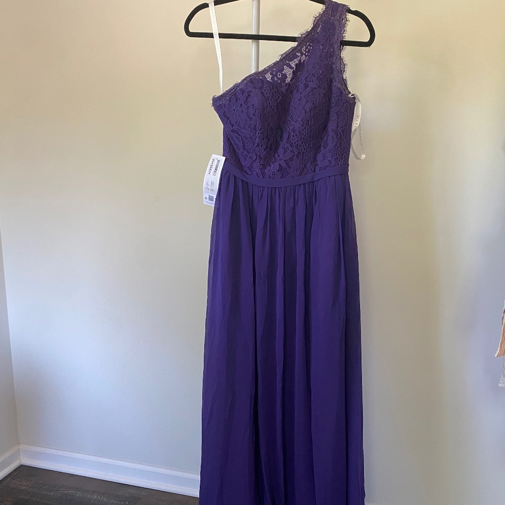 NWT Azazie regency purple bridesmaid dress A4